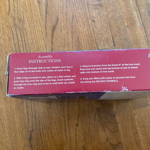 Home Logic Metal Christmas Tree Stand Up to 7 Ft Holiday Red Green New - Picture 8 of 10